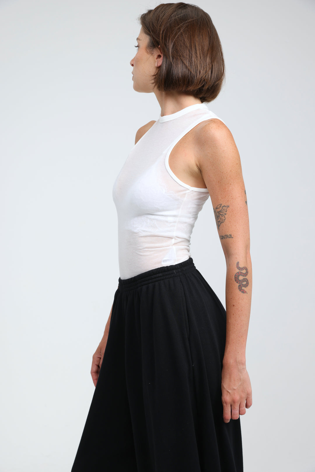 Clean42 Sheer White Tank