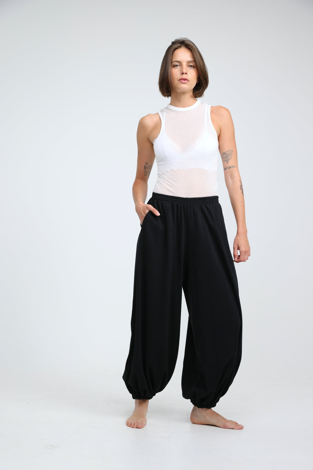 Clean40 Black Balloon Joggers