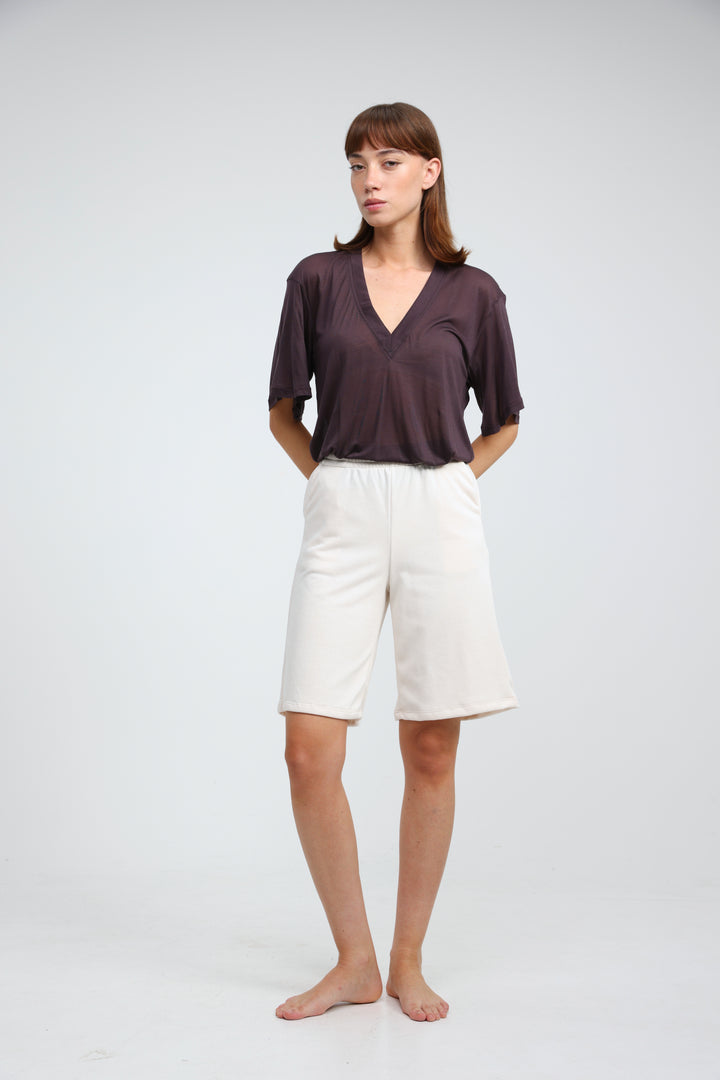 Clean33 Plum V T-Shirt