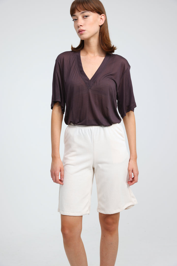 Clean33 Plum V T-Shirt