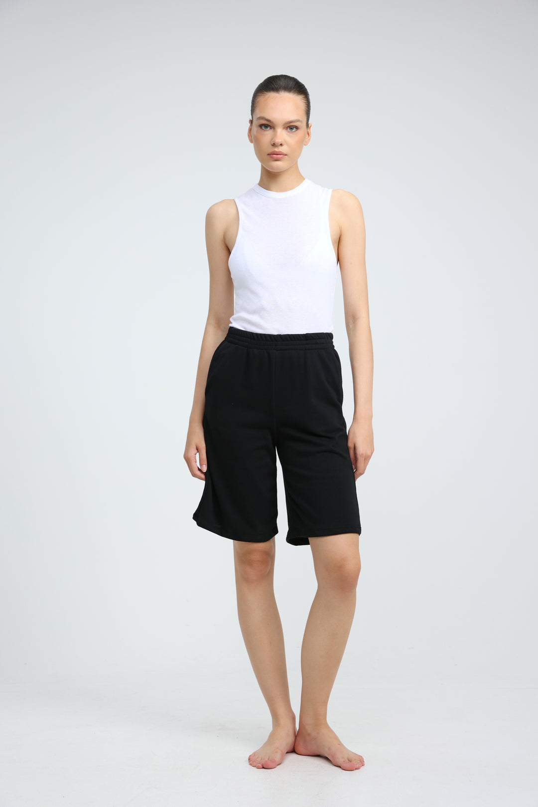Clean38 Black Bermuda Shorts