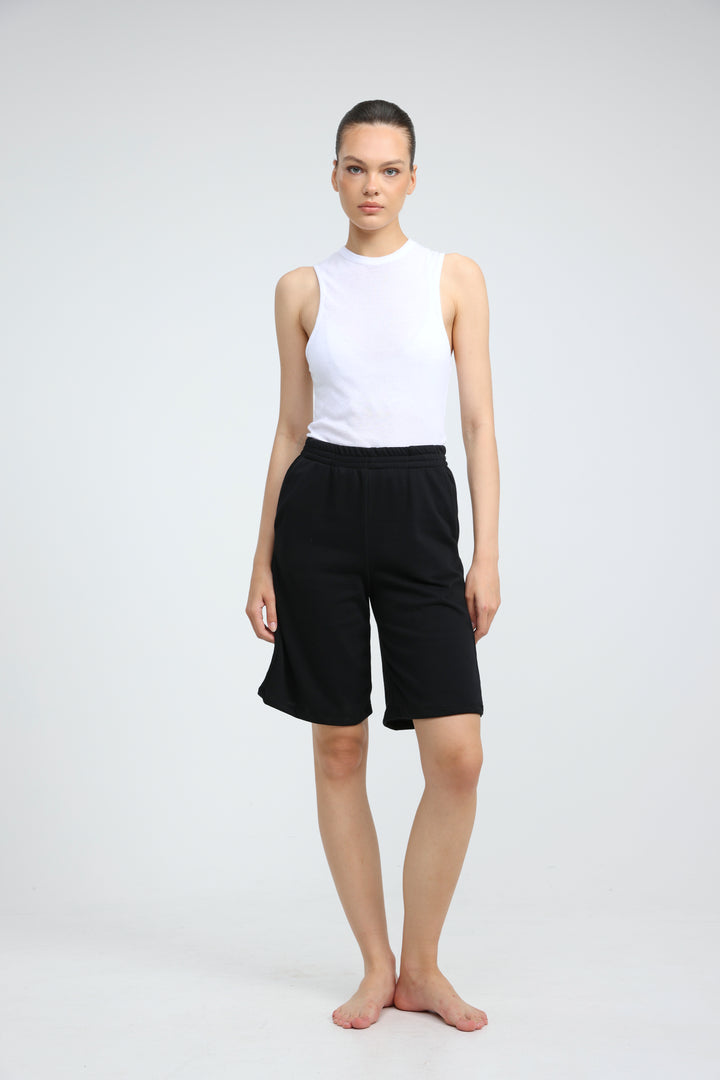 Clean38 Black Bermuda Shorts