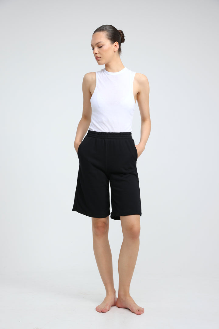 Clean38 Black Bermuda Shorts