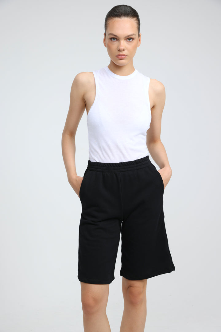 Clean38 Black Bermuda Shorts