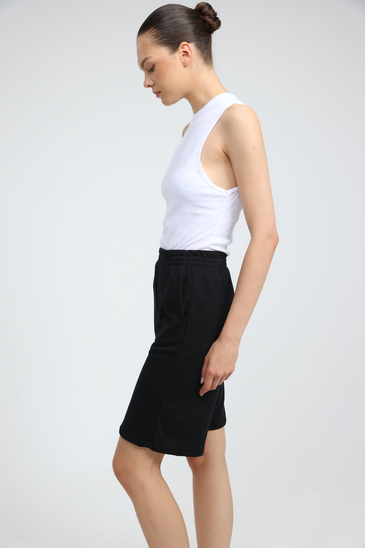 Clean38 Black Bermuda Shorts