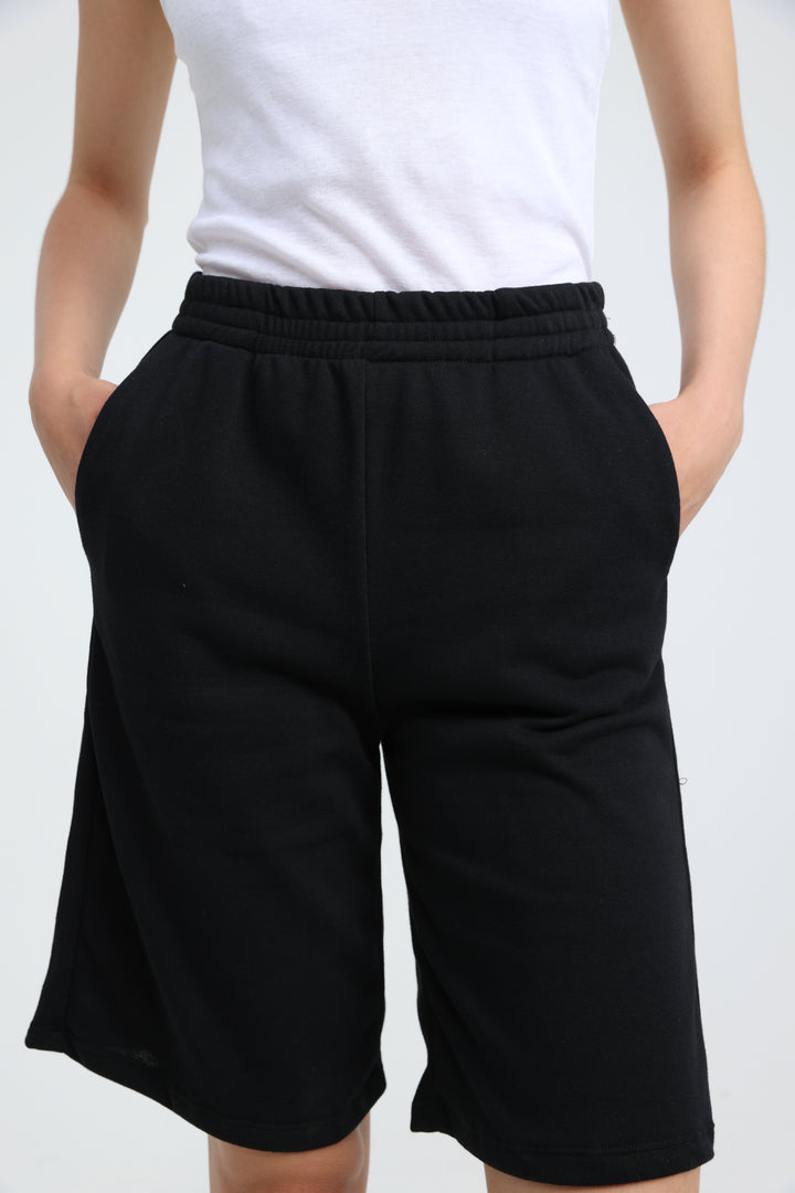 Clean38 Black Bermuda Shorts