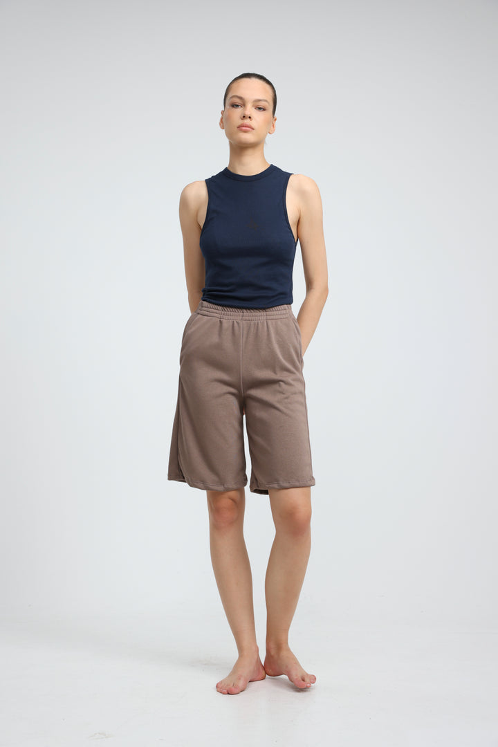 Clean38 Brown Bermuda Shorts