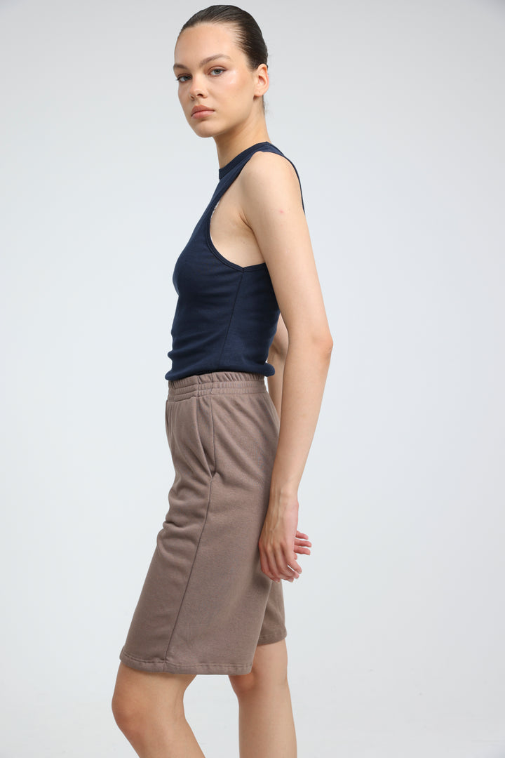 Clean38 Brown Bermuda Shorts