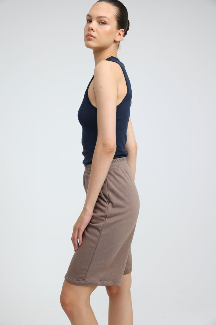 Clean38 Brown Bermuda Shorts