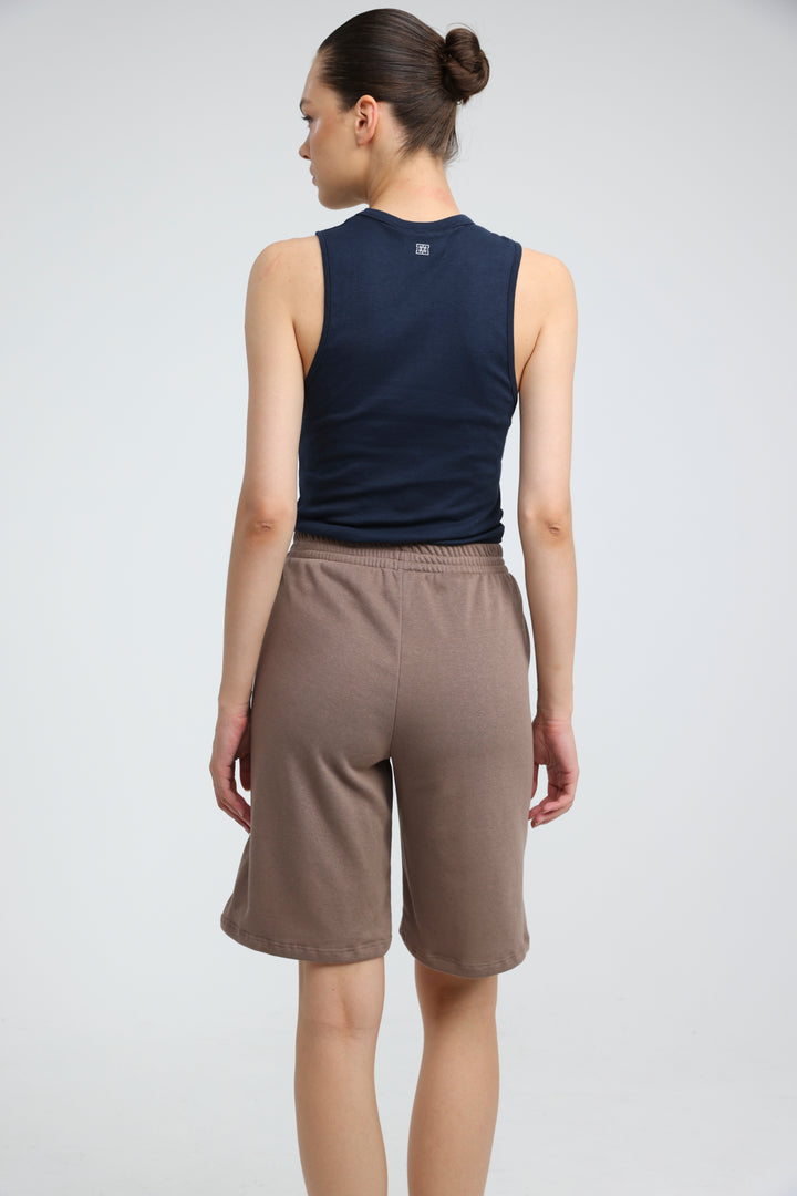 Clean38 Brown Bermuda Shorts