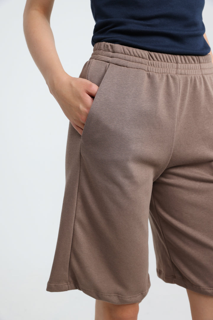Clean38 Brown Bermuda Shorts