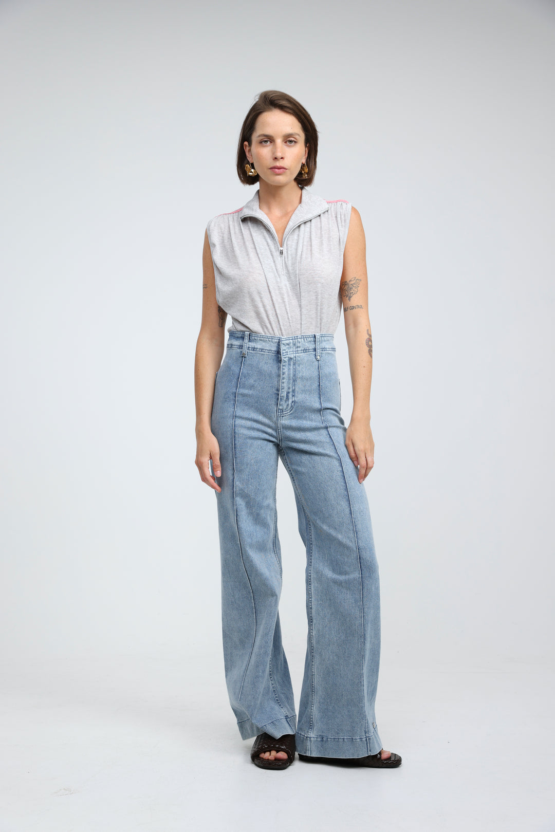 Star 502 Washed Light Blue Denim
