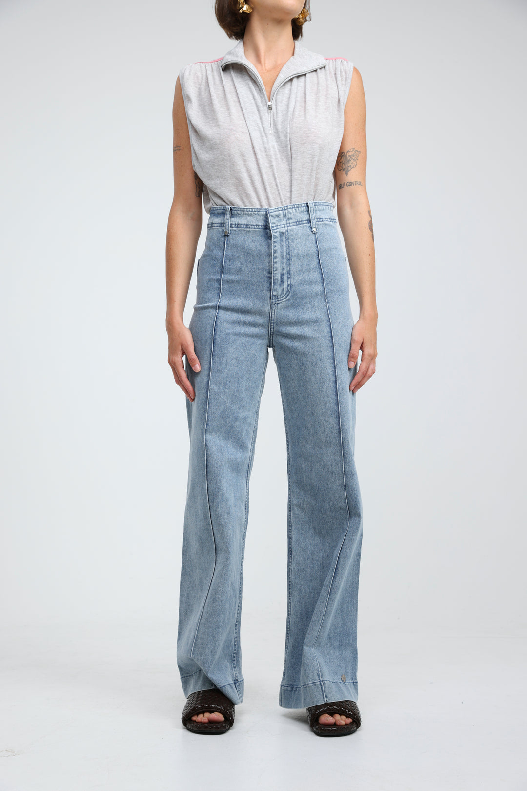 Star 502 Washed Light Blue Denim