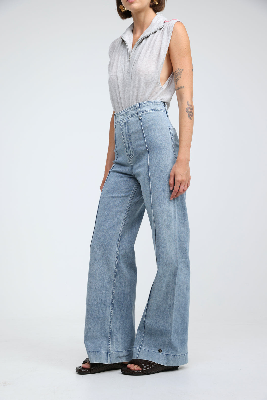 Star 502 Washed Light Blue Denim