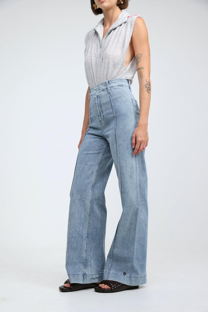 Star 502 Washed Light Blue Denim