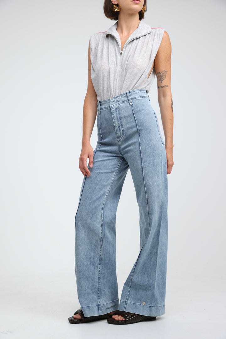 Star 502 Washed Light Blue Denim