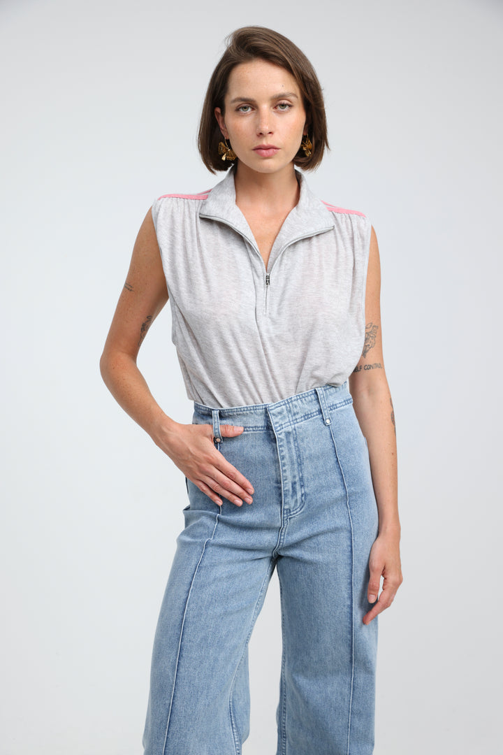 SweetPop Grey Bodysuit