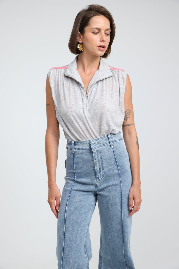 SweetPop Grey Bodysuit