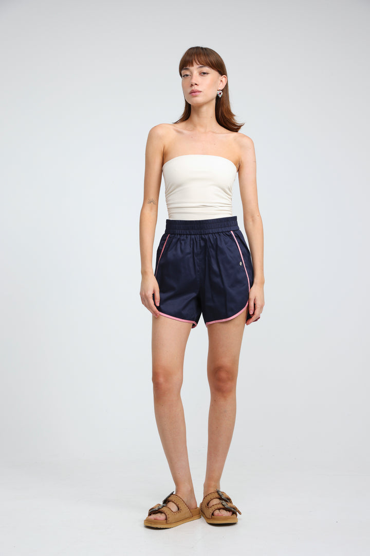 Buni's Navy Piped Shorts