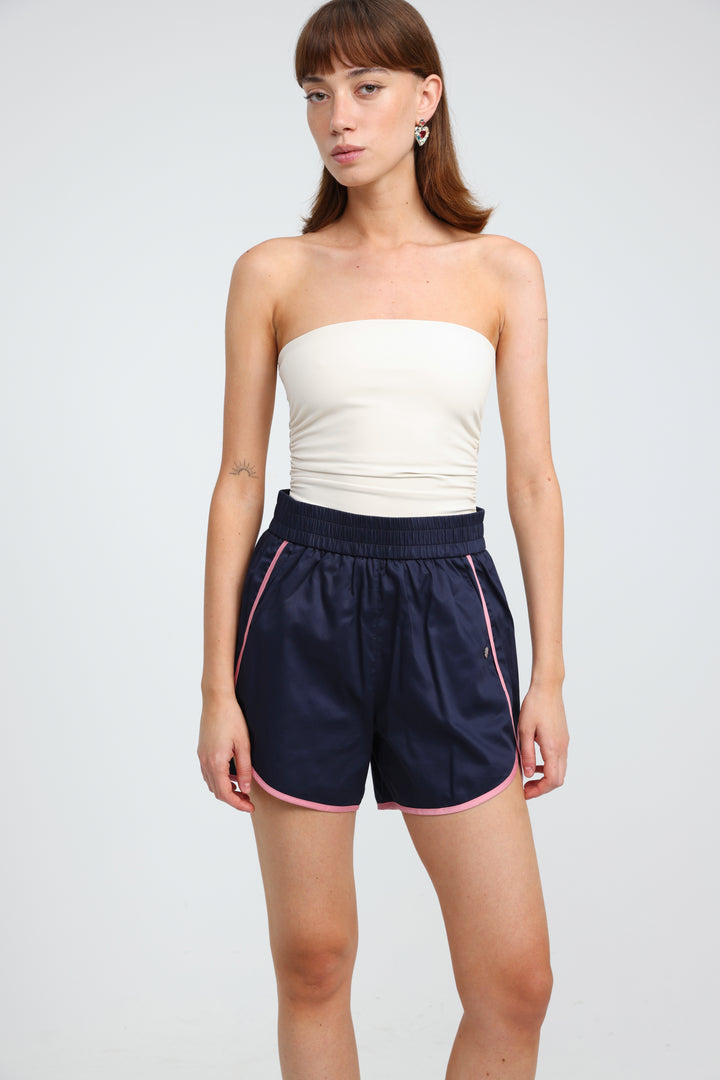 Buni's Navy Piped Shorts
