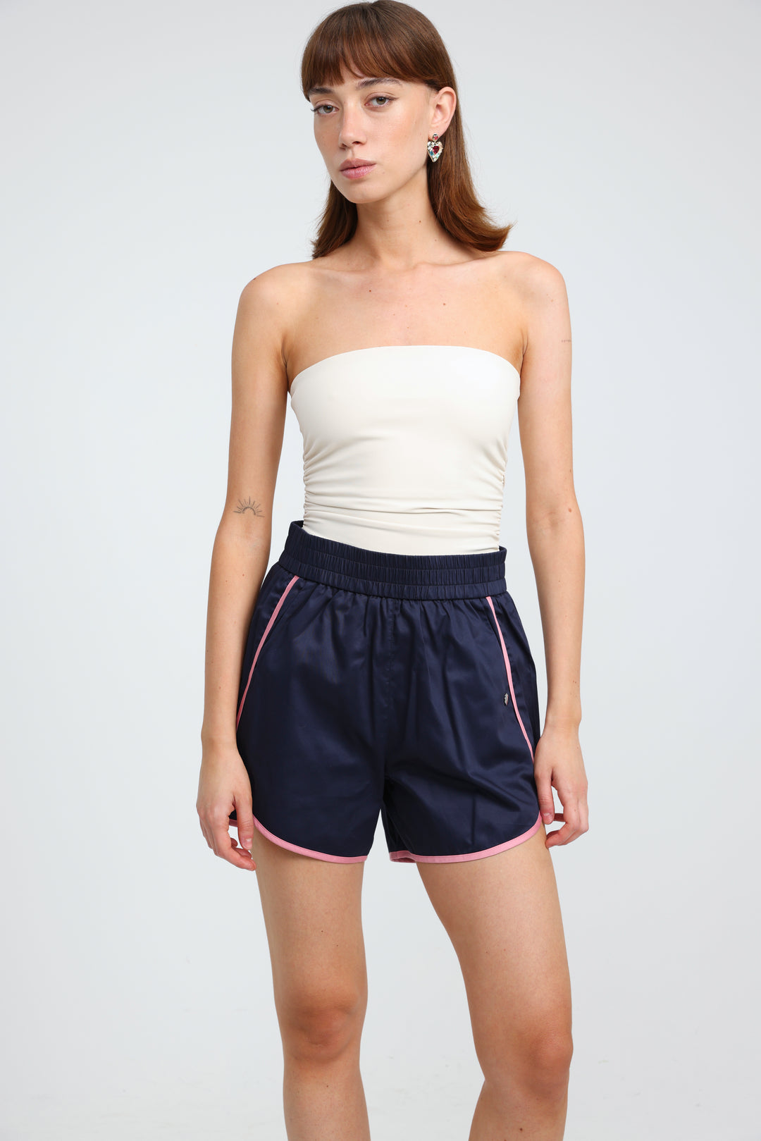 Buni's Navy Piped Shorts