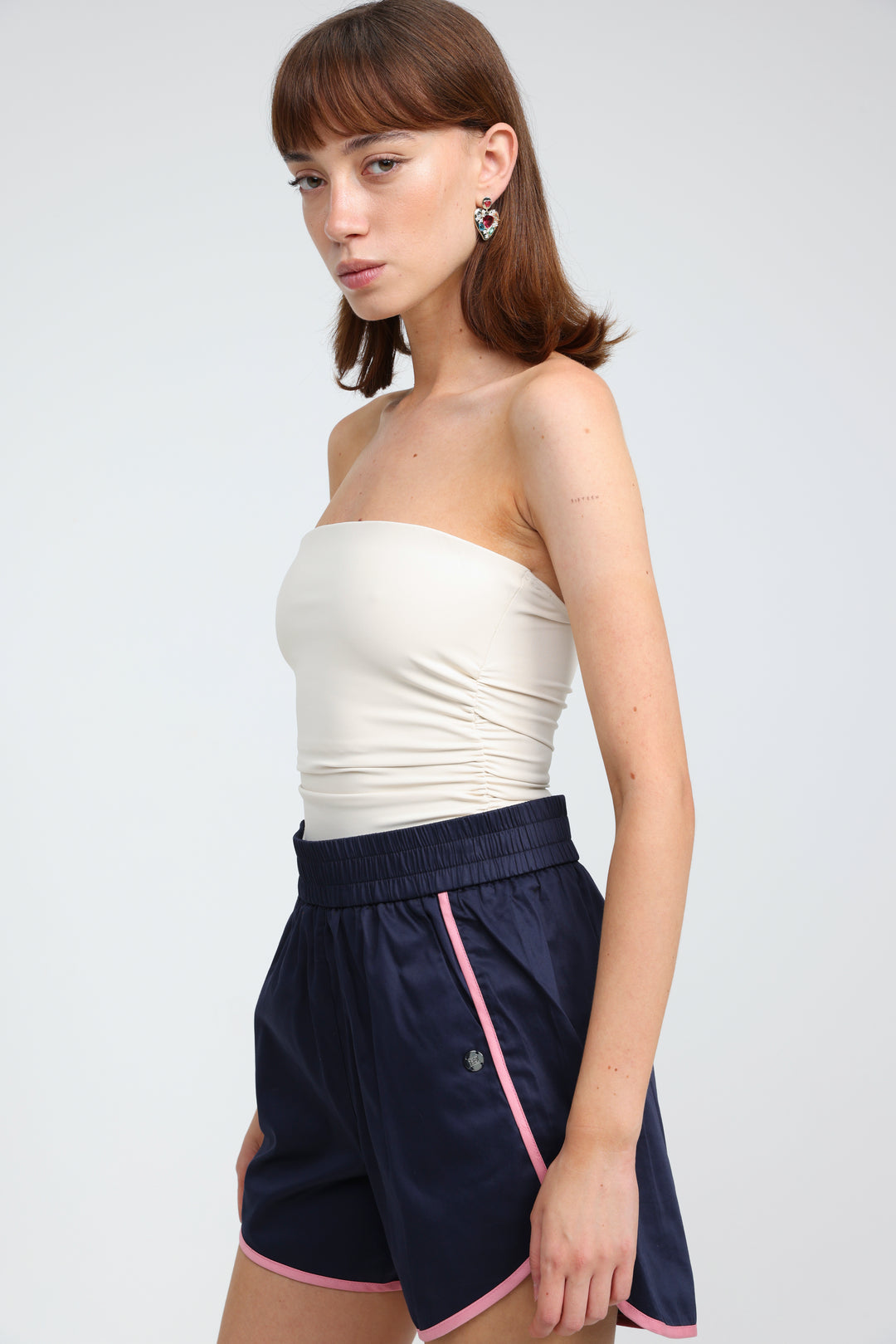 Buni's Navy Piped Shorts