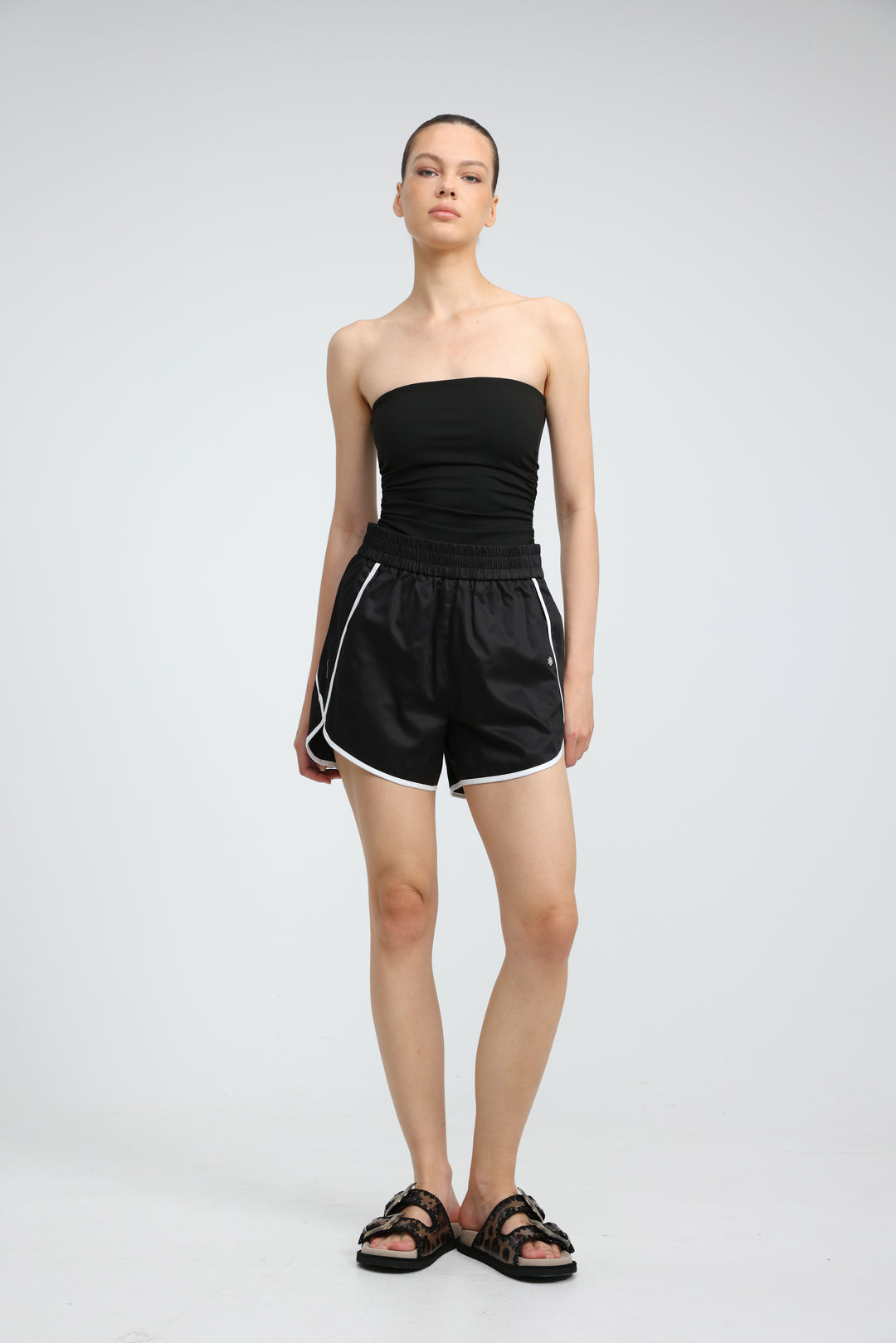 Buni's Black Piped Shorts
