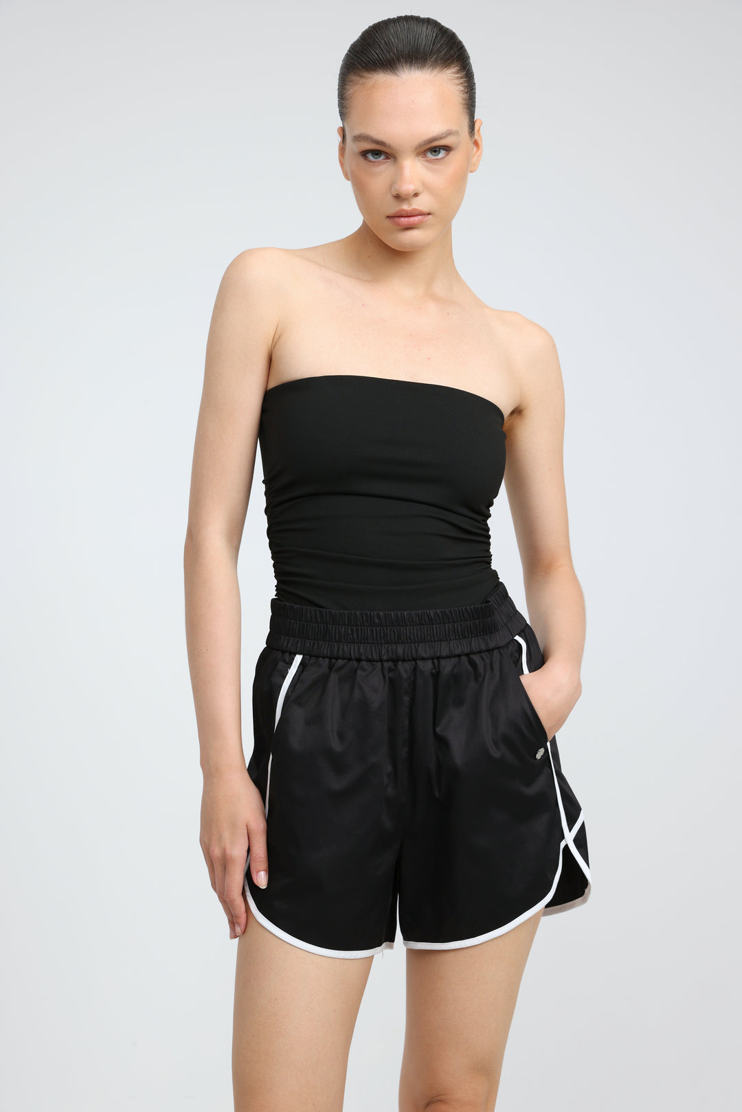 Buni's Black Piped Shorts