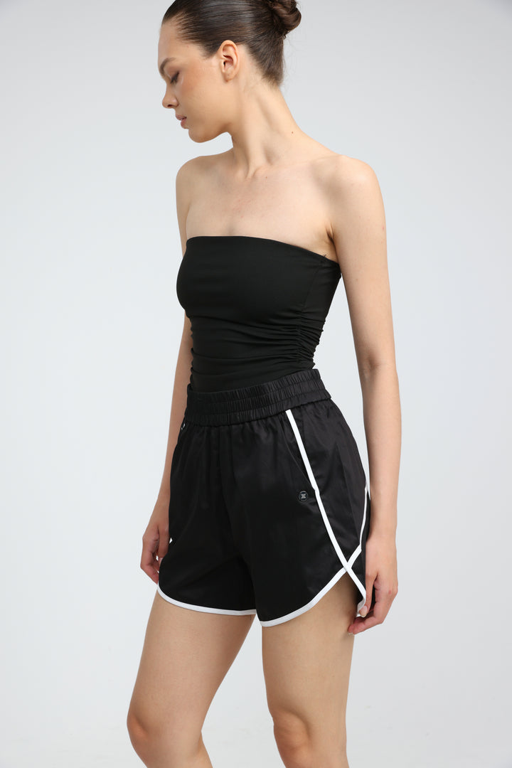 Buni's Black Piped Shorts