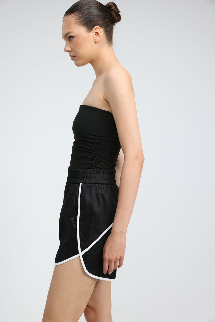 Buni's Black Piped Shorts