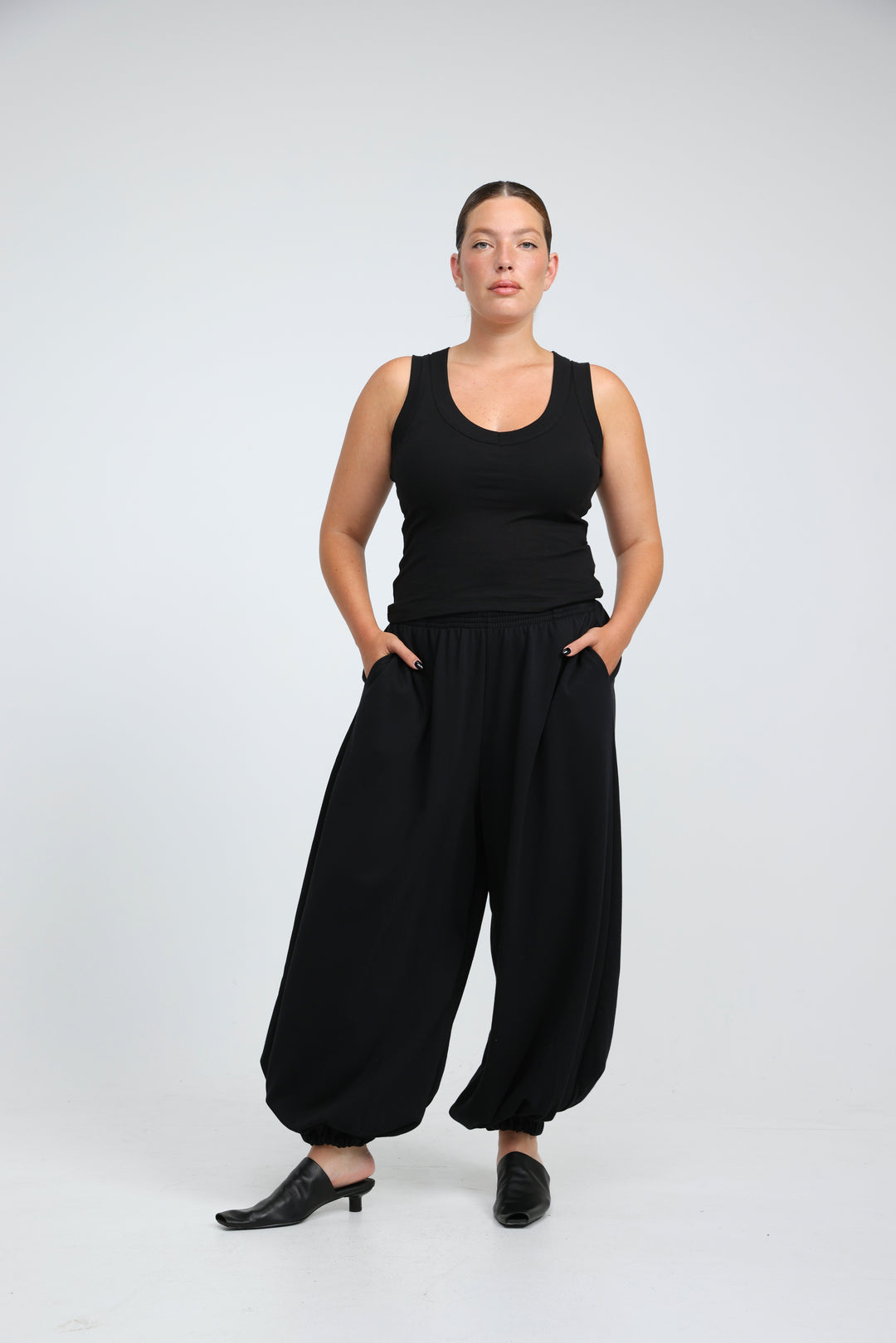 Clean40 Brown Balloon Joggers