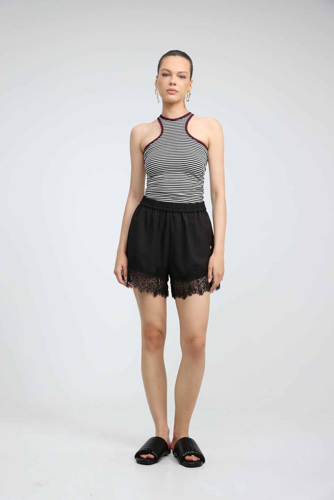 Toffee Black Shorts