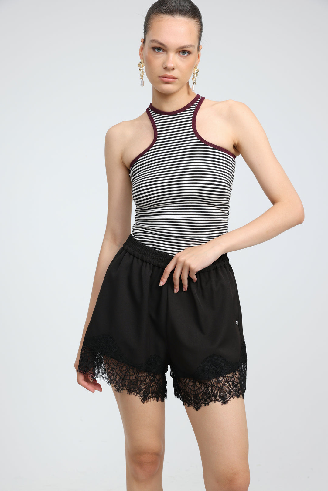 Toffee Black Shorts