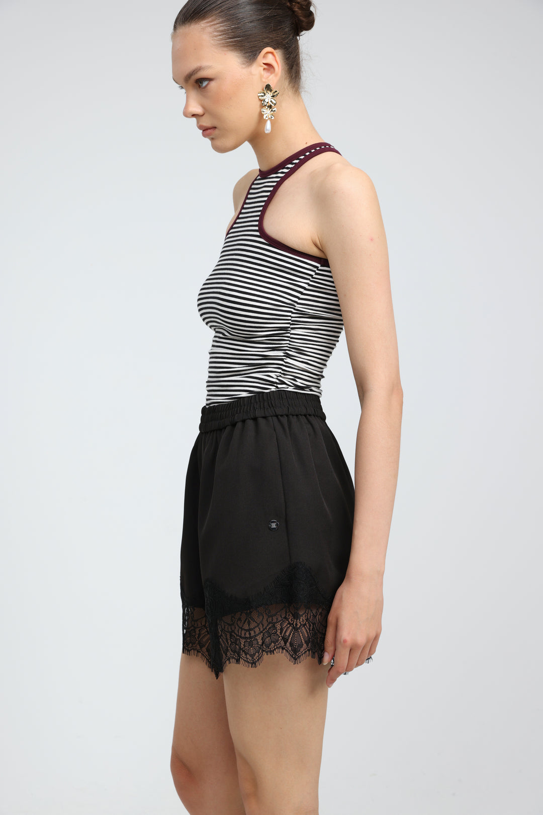 Toffee Black Shorts