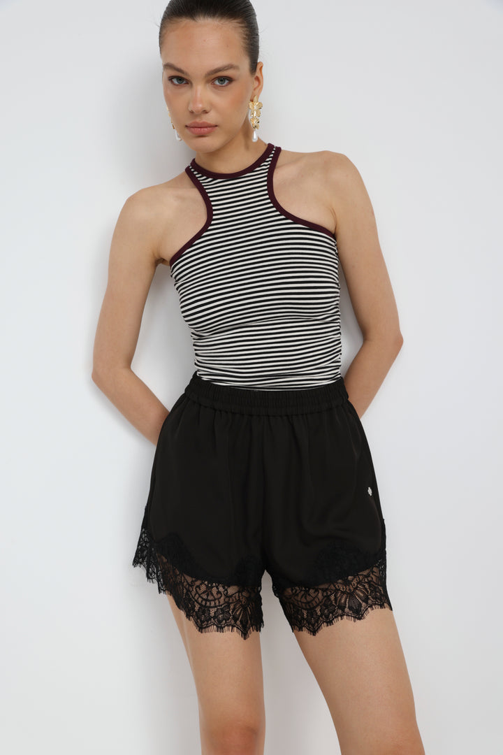 Toffee Black Shorts