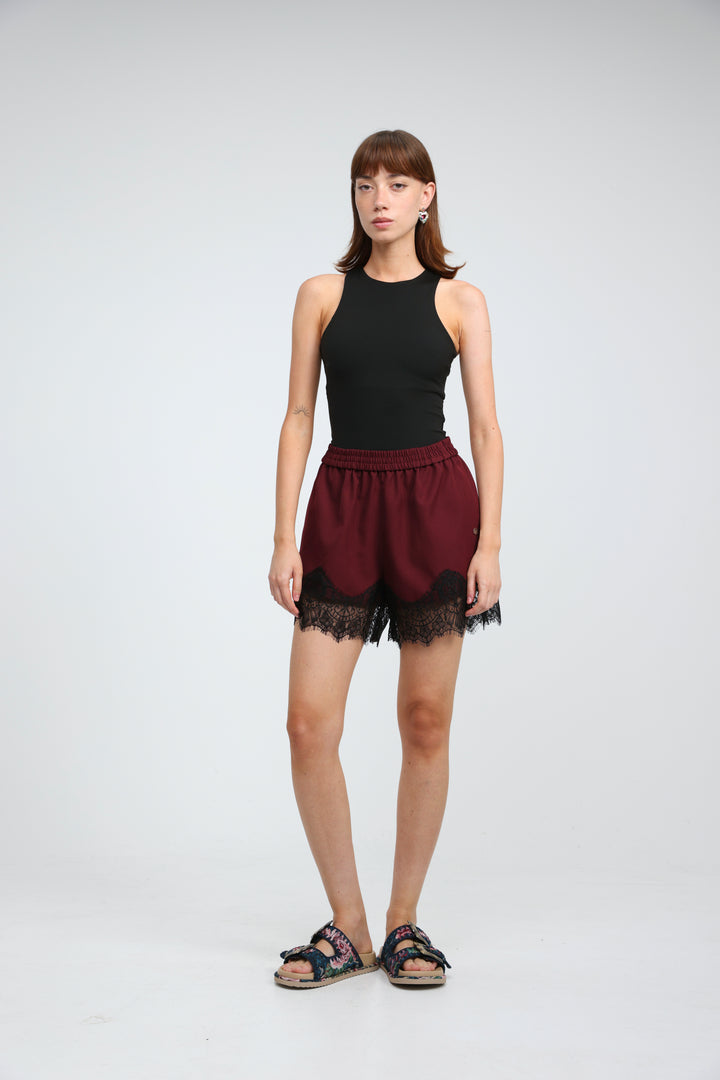 Toffee Wine Shorts