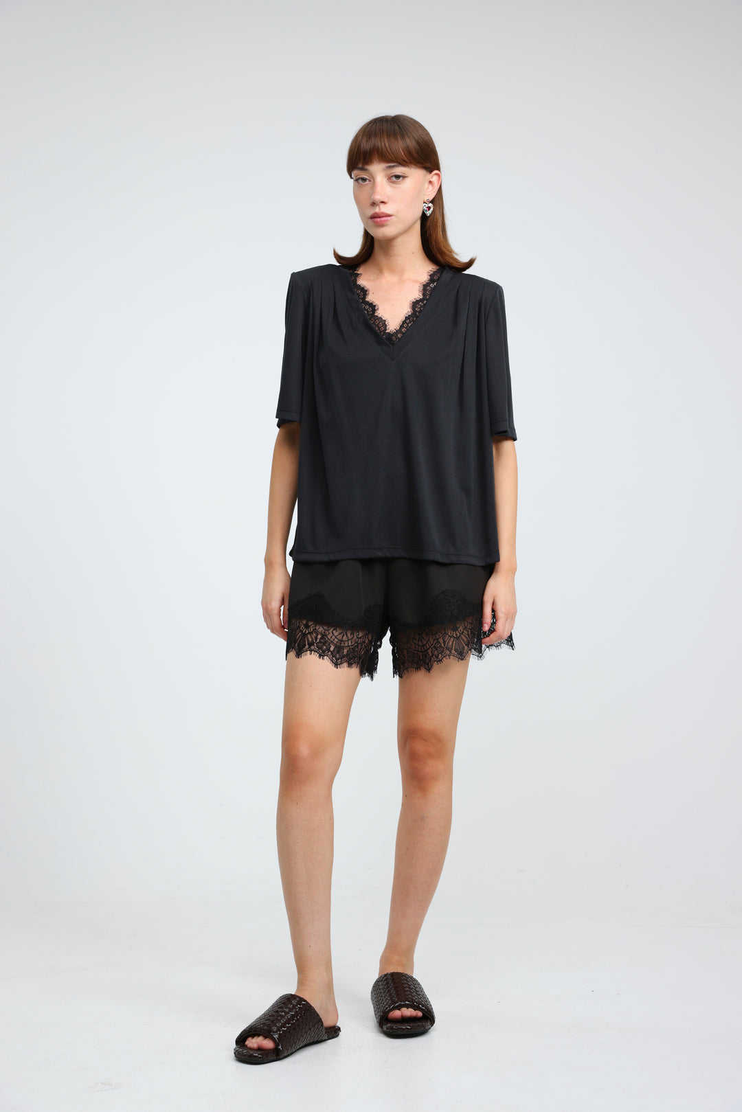 Toffee Black Shorts