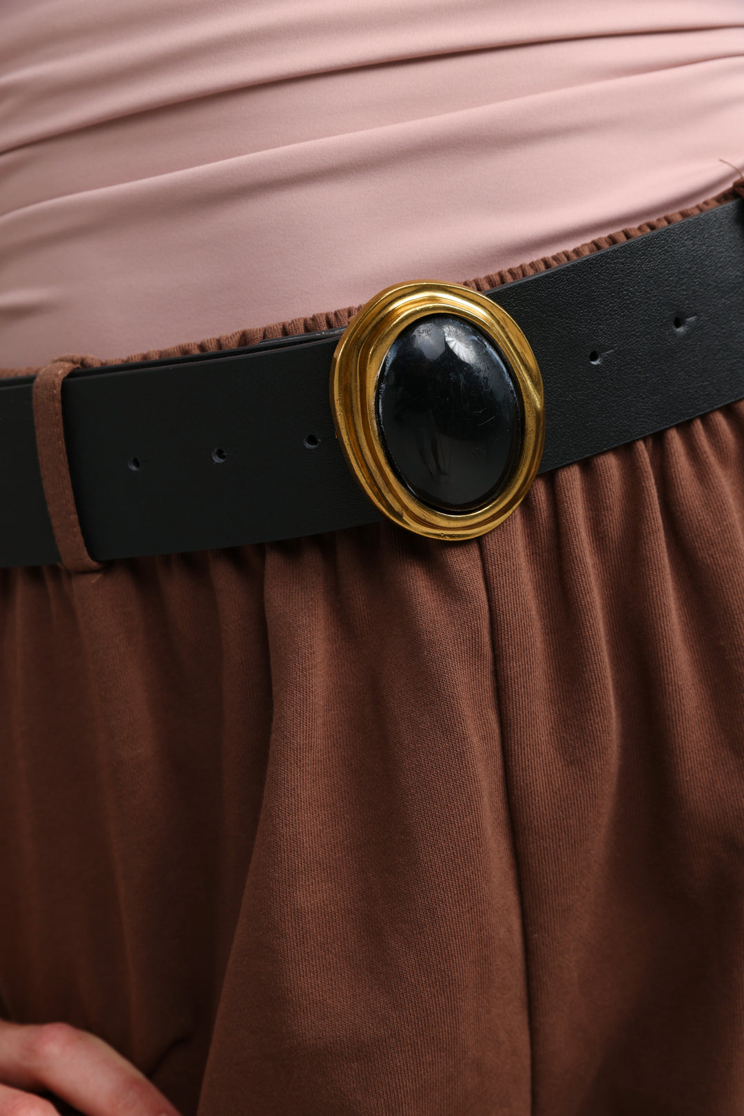 Black Oval Belt