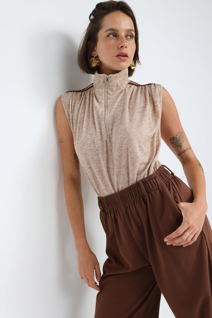 SweetPop Beige Bodysuit