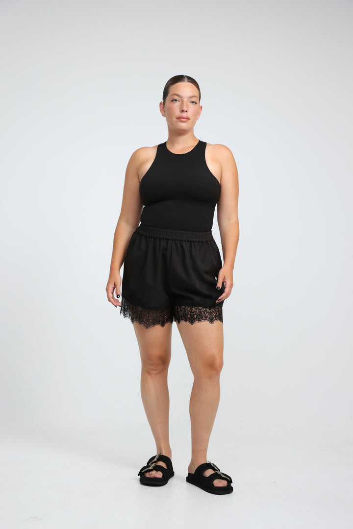 Toffee Black Shorts