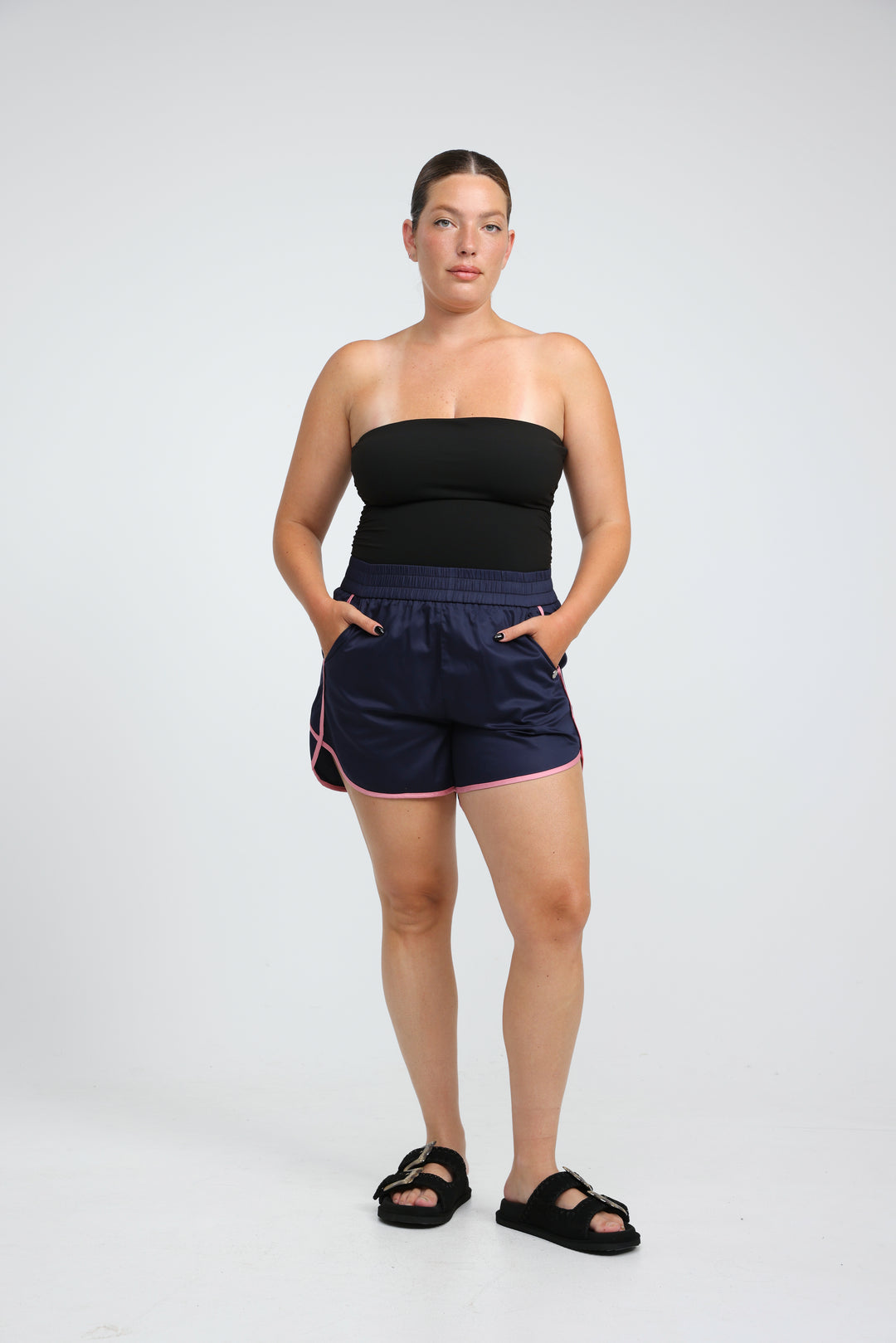 Buni's Brown Piped Shorts