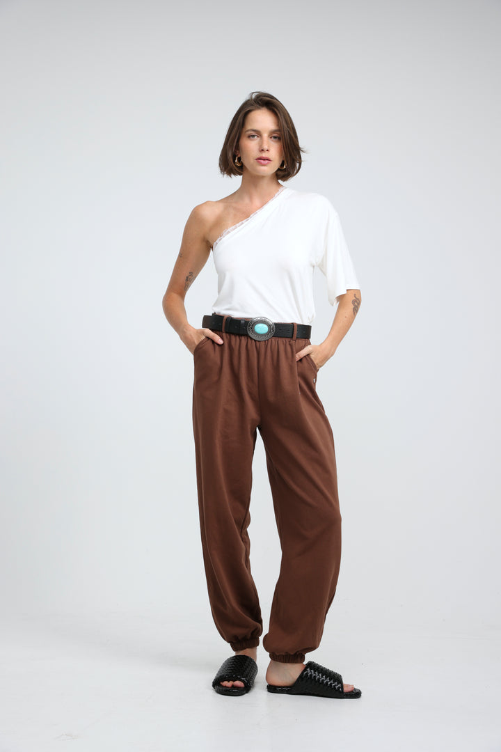 Candy White One Shoulder Top
