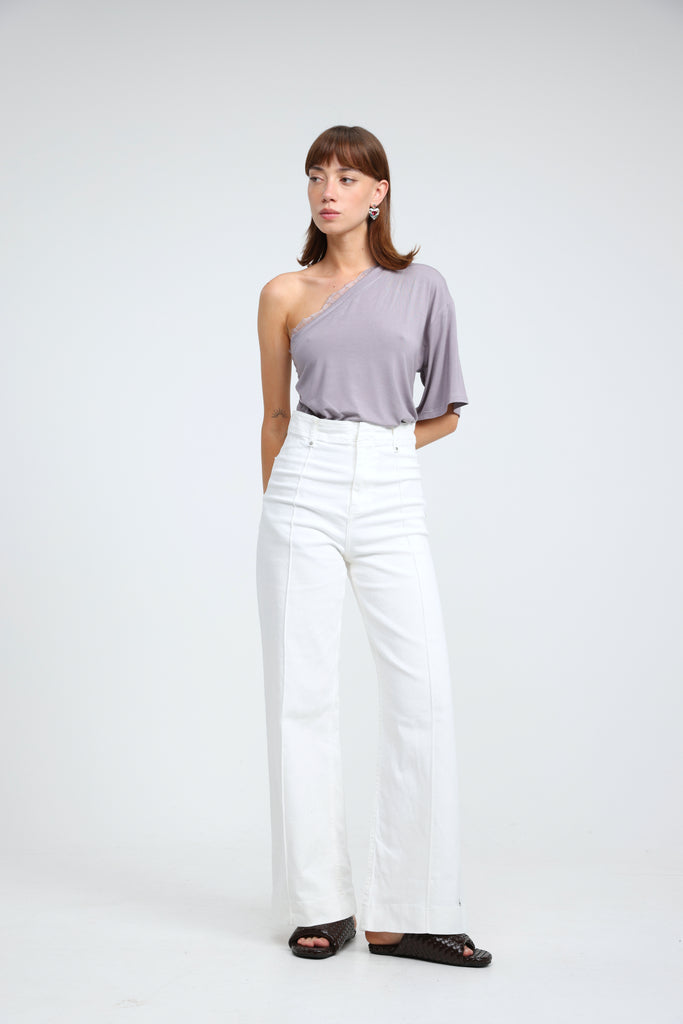 Candy Lilac One Shoulder Top – SEESTARZ