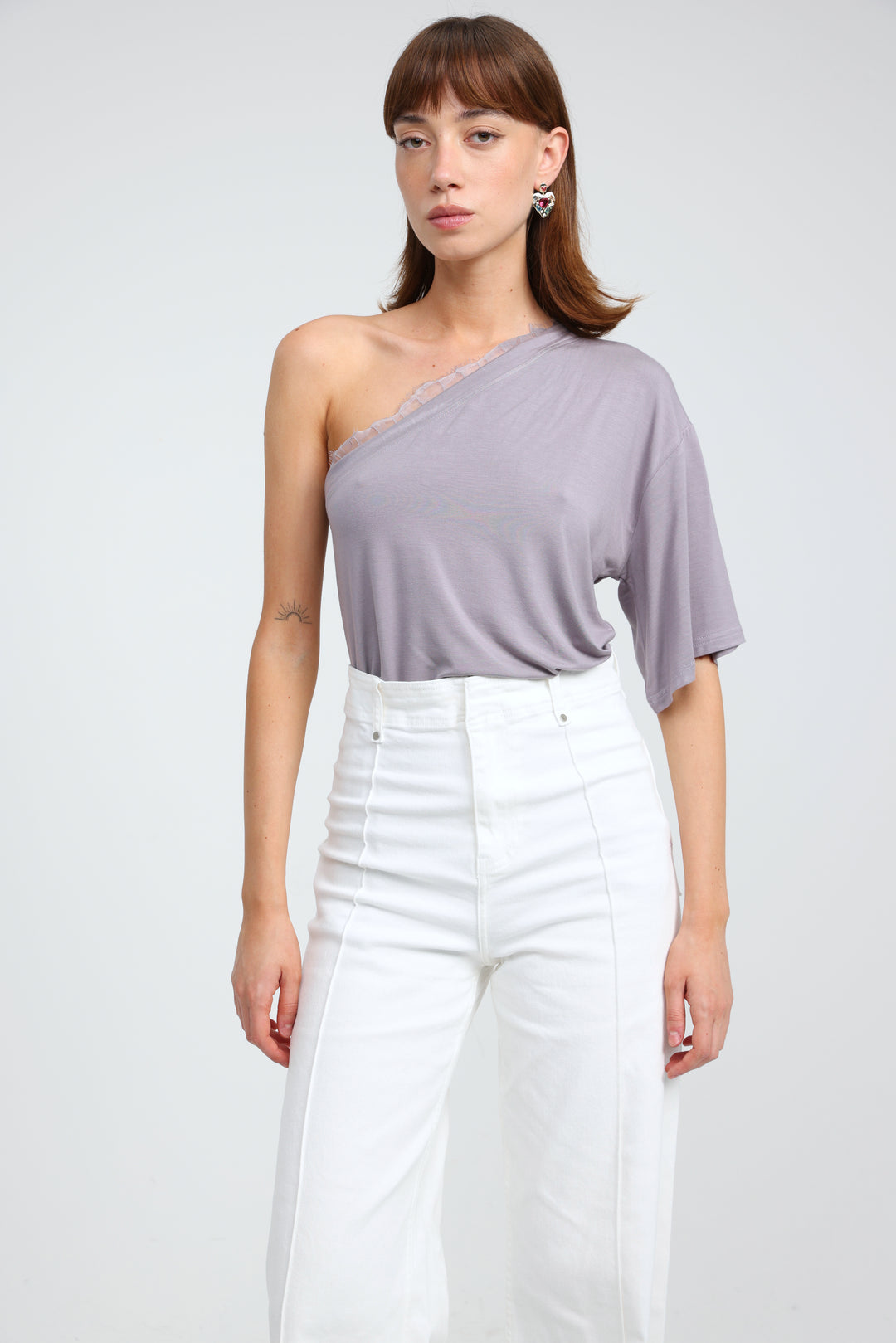 Candy Lilac One Shoulder Top