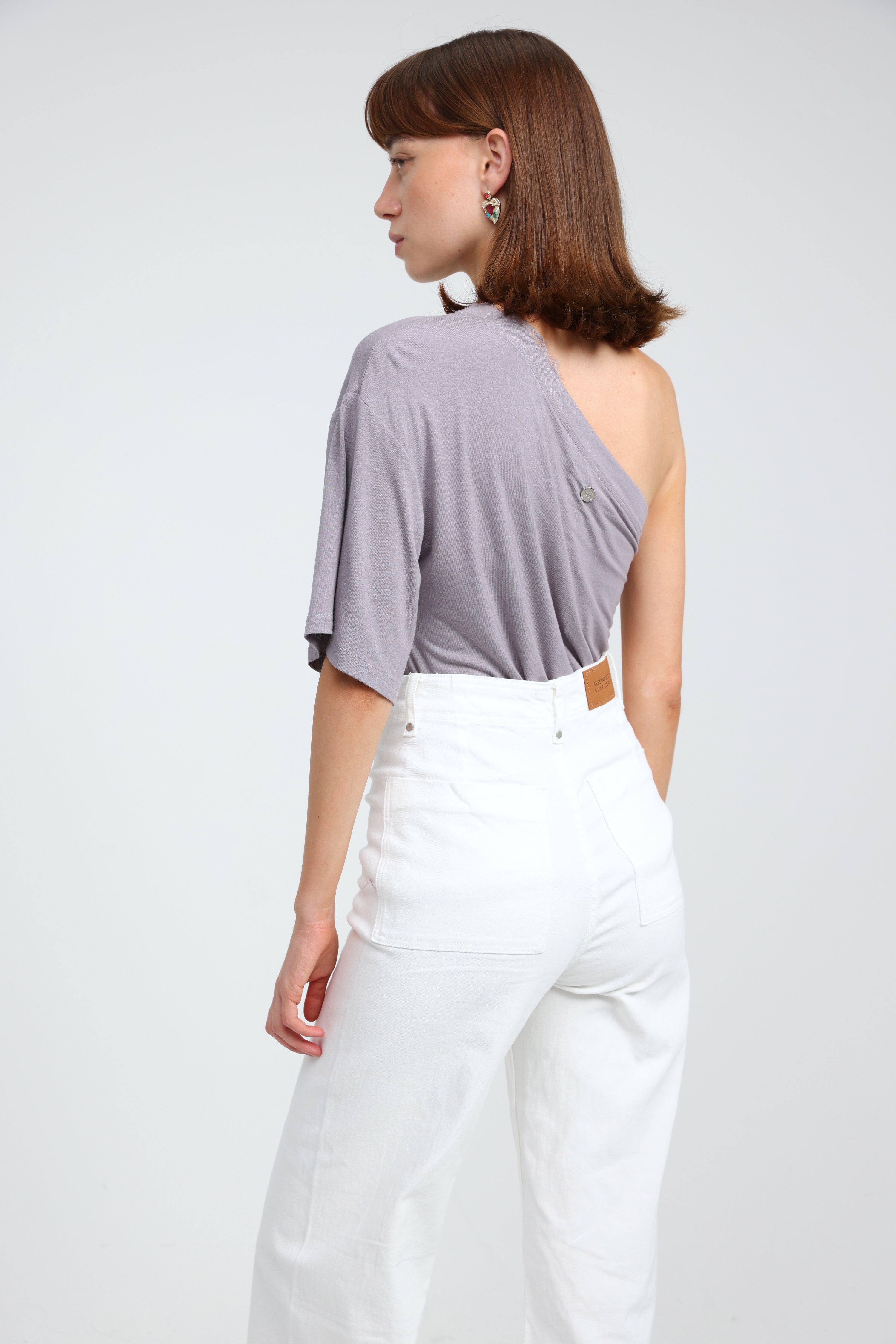 Candy Lilac One Shoulder Top – SEESTARZ