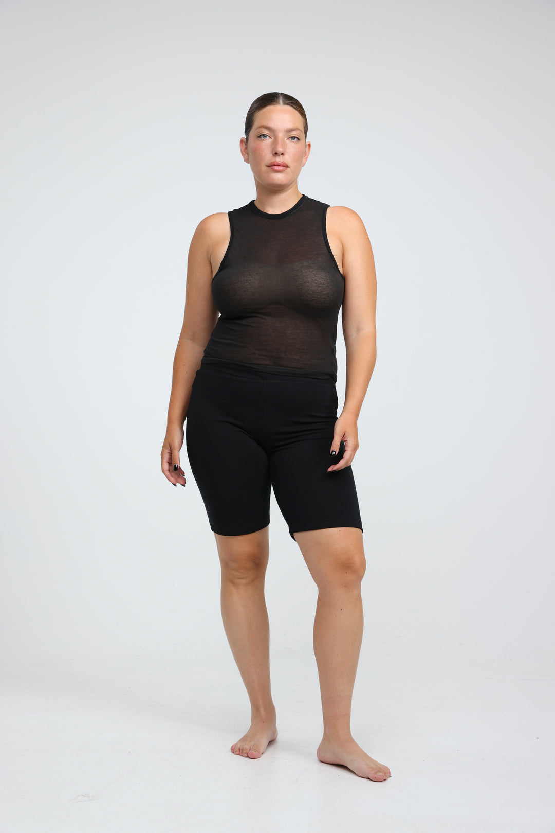 Clean39 Black Biker Shorts