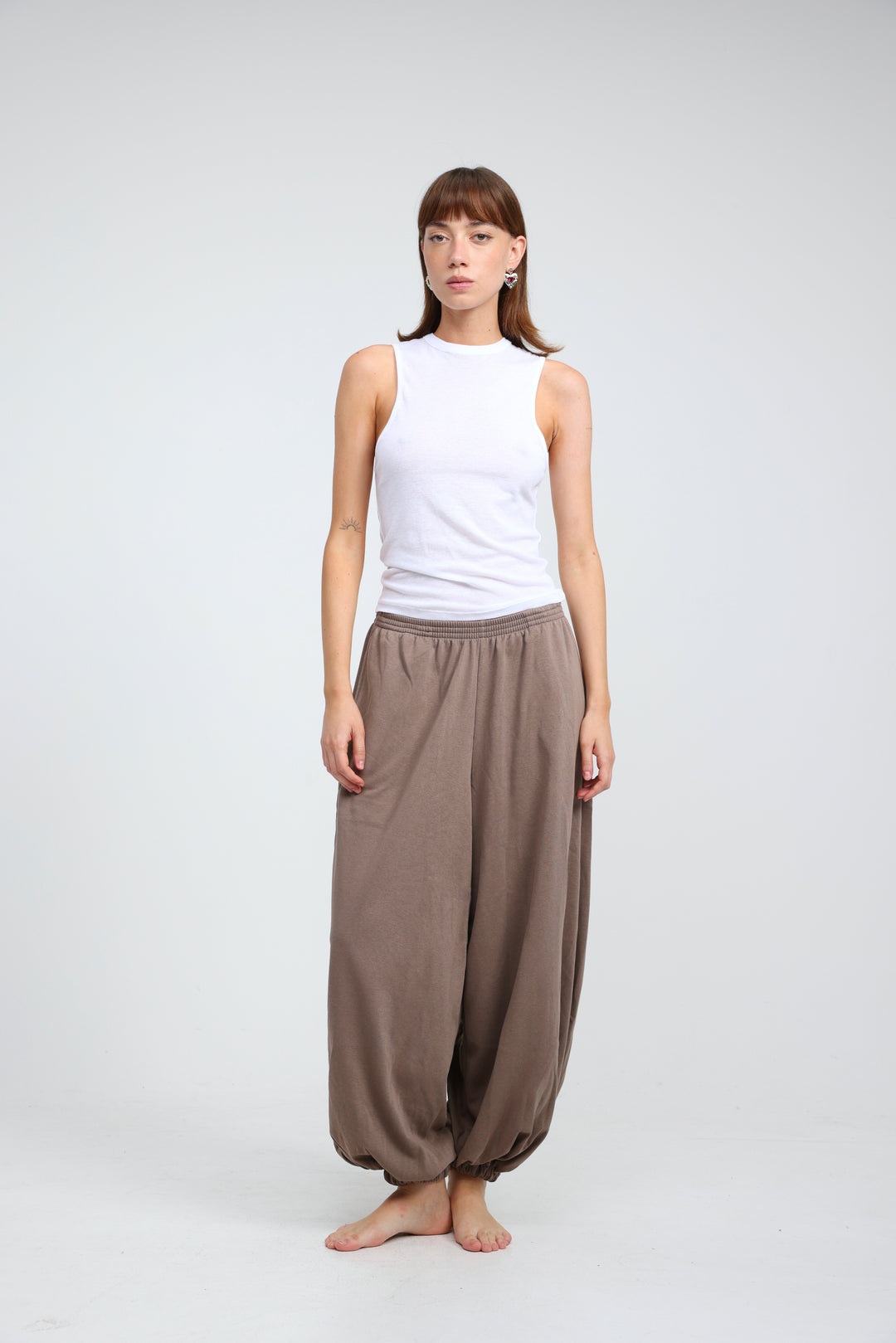 Clean40 Brown Balloon Joggers