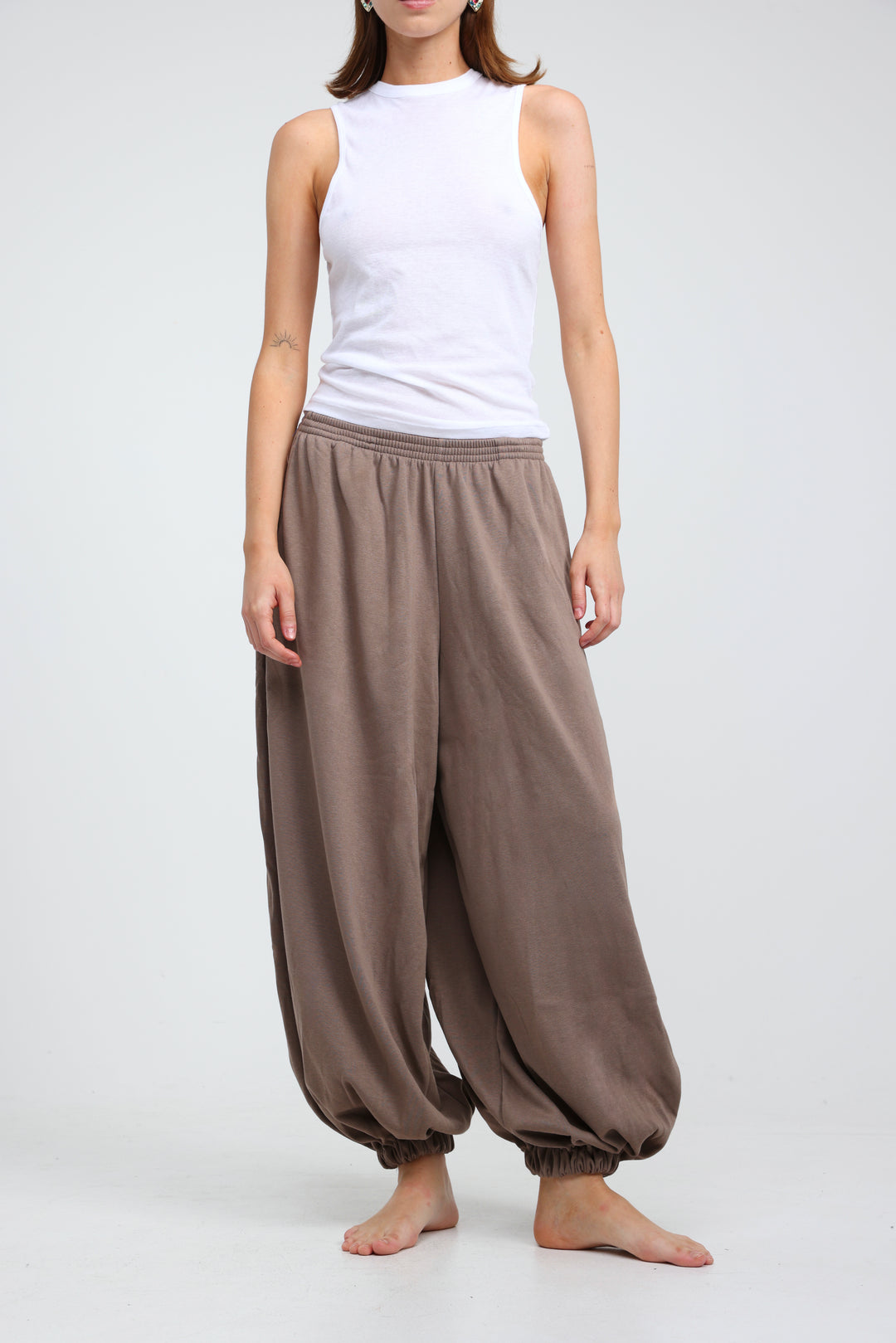 Clean40 Brown Balloon Joggers