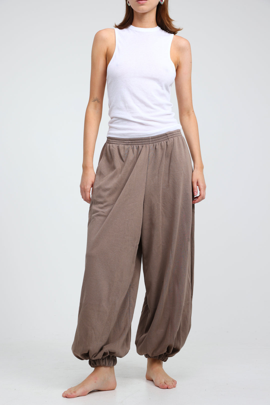 Clean40 Brown Balloon Joggers