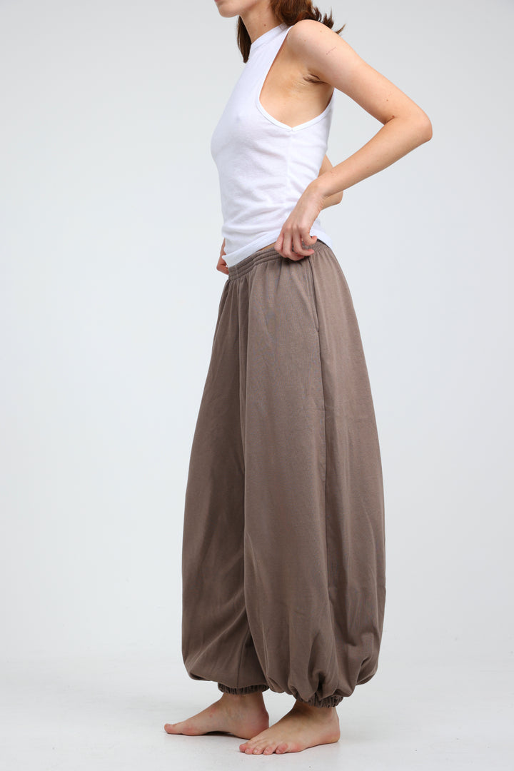 Clean40 Brown Balloon Joggers